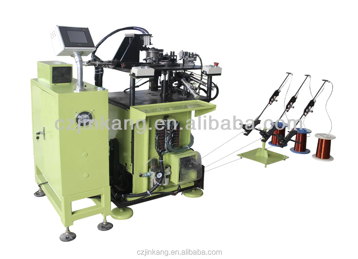 Automatic BLDC motor stator inslot coil winding machine