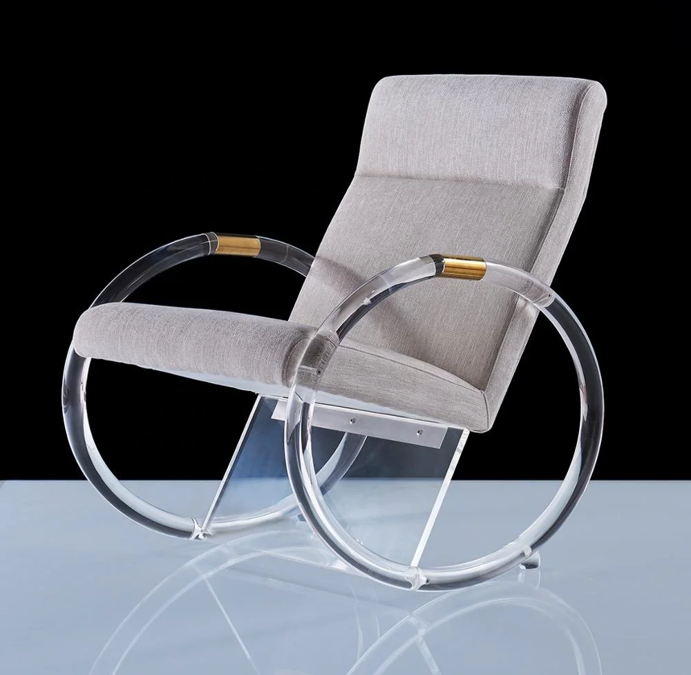 
Acrylic Leisure Rocker chairs with beautiful cushion 