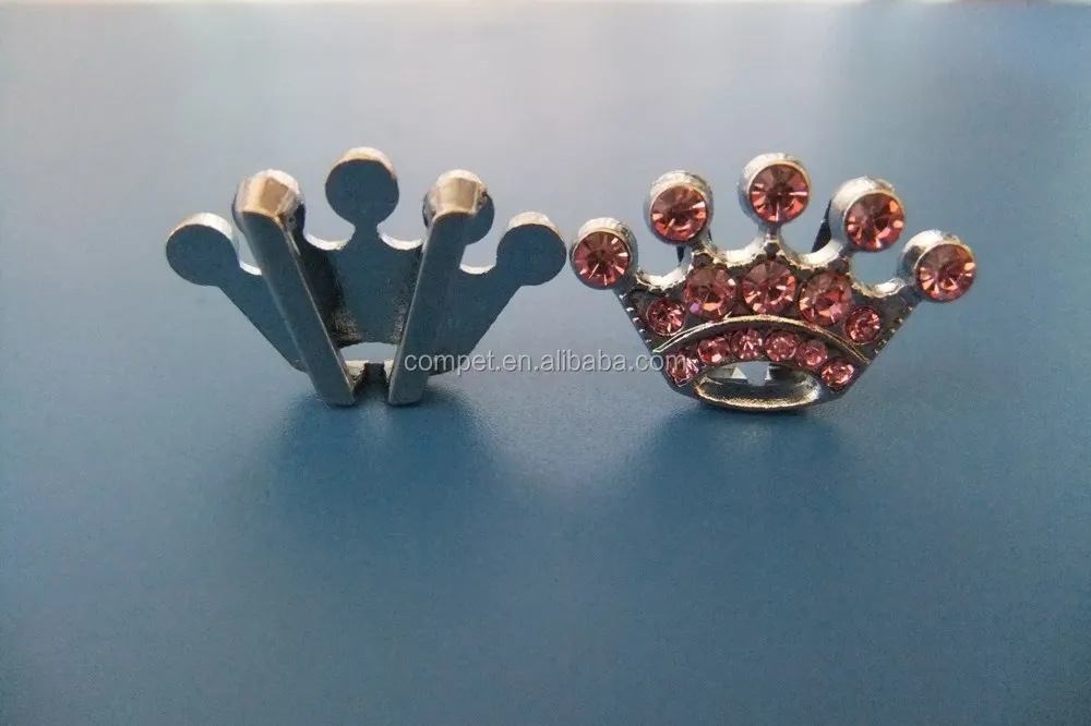 Compet Wholesale DIY 10mm Slide Crown Charms for Bracelet and Pet Collars