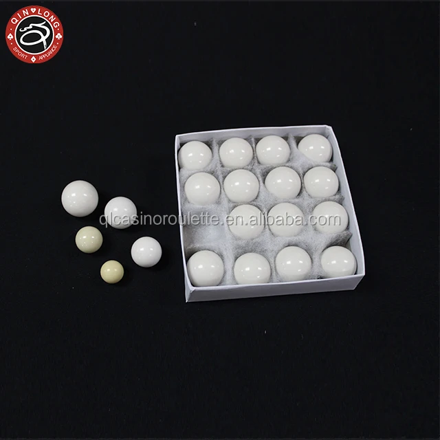 Roulette wheel ball of white Baccarat Texas poker Gambling products Customize Acrylic chips Clay Iron ABS Brass bingo balls