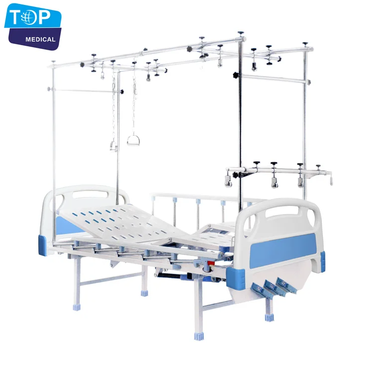 Three Manual Crank Orthopedics Traction Hospital Bed From Japan