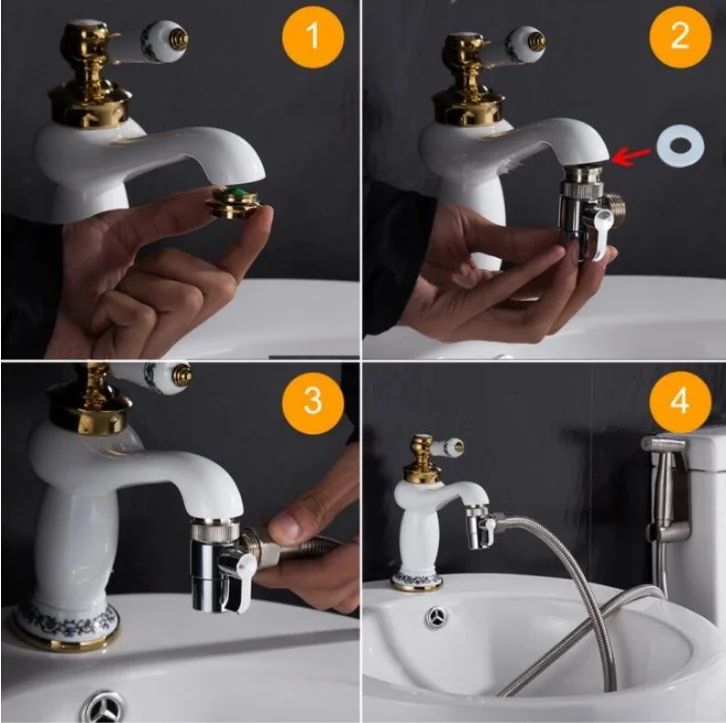 Биде с распылителем для горячей и холодной воды ручной распылитель смесителя унитаза водяным шлангом раковины.