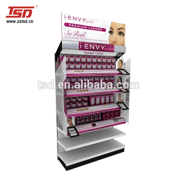 custom makeup store cosmetic shop counter top rotating black acrylic eyelash lash extension display stand,lash display racks