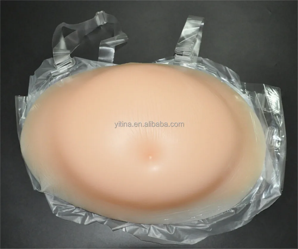 New 100% Fake Pregnant Belly artificial belly stomach Silicone Tummy for men 2500g Women and Actors artificial stomach BR04