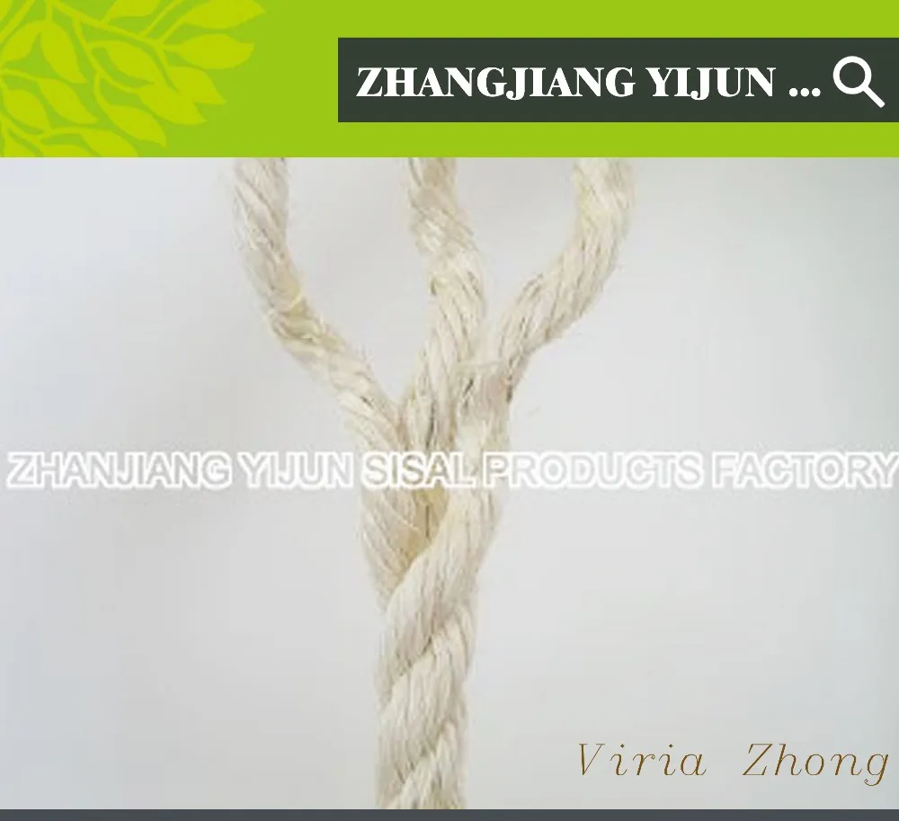 
Natural colour twisted fiber Bulk sisal rope big wholesale in Zhanjiang China 