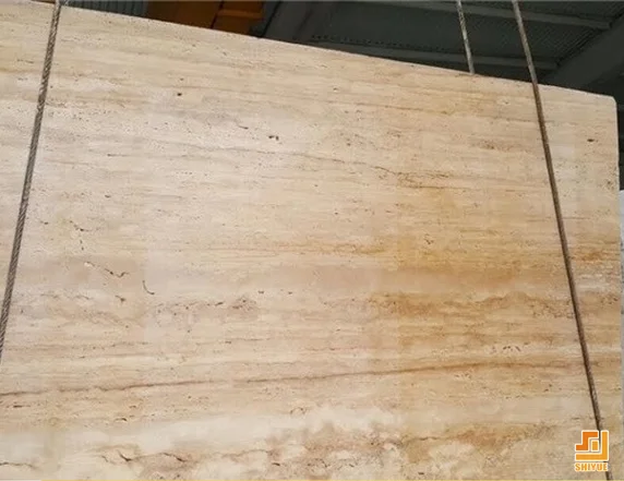 Beige Split Face Marble Stone Travertine