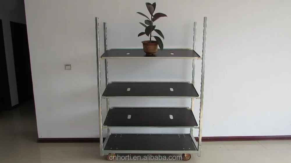 CC cart/ dutch flower trolley/ steel frame trolley with plywood shelf