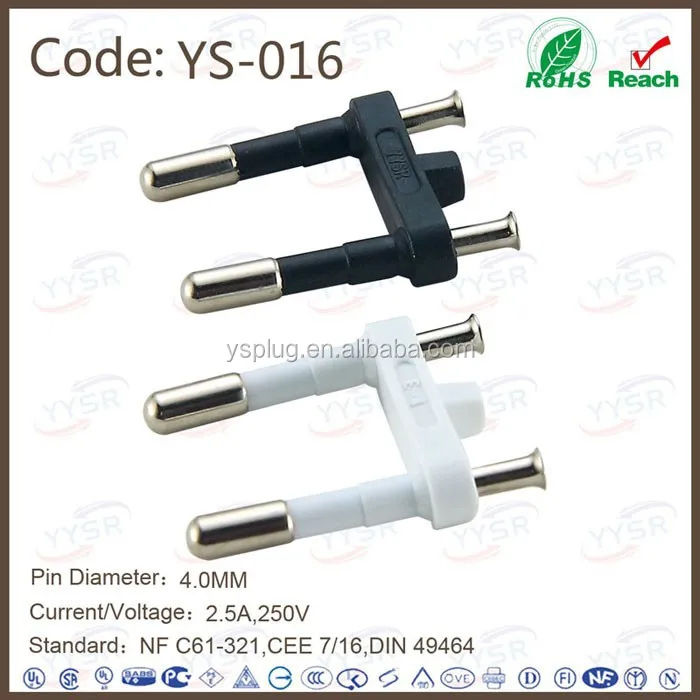 CEE7/16 17 4 5 7 plug standard European Schuko INSERT