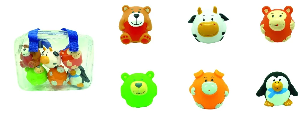 Novelty Lovely Spielzeug Cute Small Mini Plastic Zoo Sea Animal Set Toy Baby Bath Toys Set for Kids