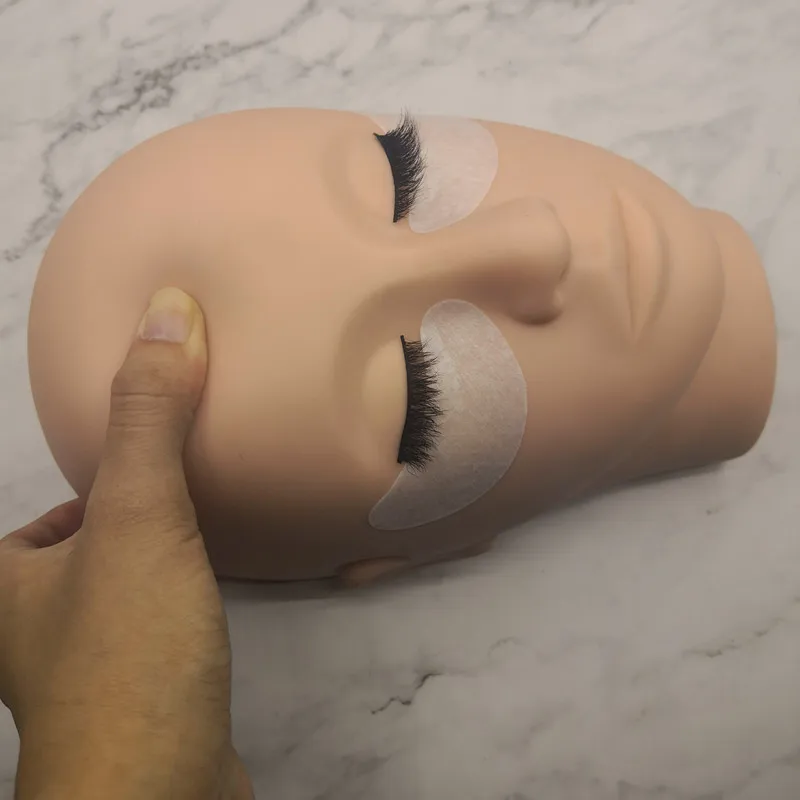 VETERAN custom eyelash training head mannequin for display eyelash extension training display