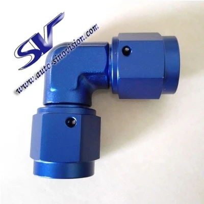 AN3,4,6,8,10,12,16 90 degree FORGED FEMALE SWIVEL COUPLER for oil cooler, turbo charger, braking