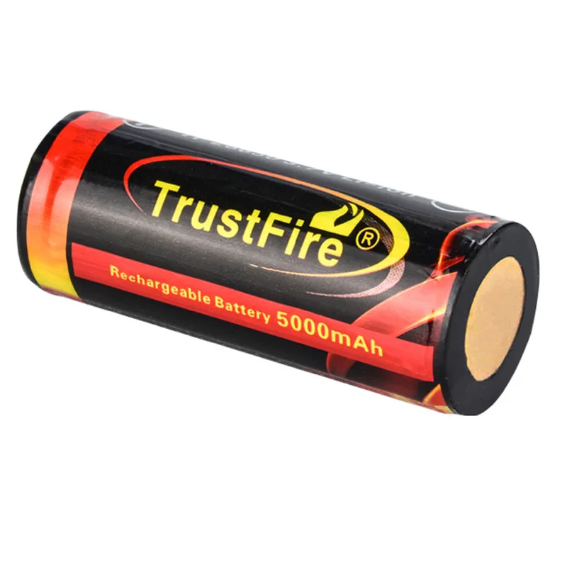 TrustFire 26650 5000mAh 3.7V Li-ion Rechargeable Battery with Protection PCB