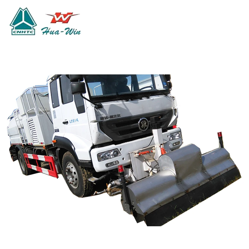 HOWO 4x2 3000Liters-8000Liters light street vacuum and broom dust cleaner road sweeper truck