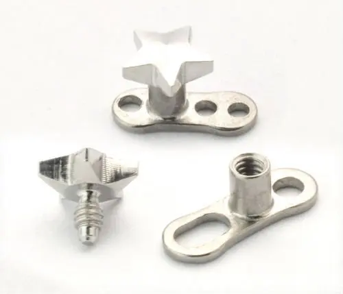 Хирургическая сталь бриллиант изготовленный на заказ микро дермальный якорь топы ювелирные изделия