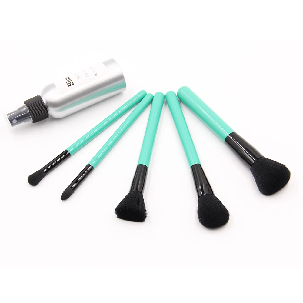 
Newest Professional Production Mini Makeup Brush Set Aluminum Make Up Trolley Case Flocking Material 