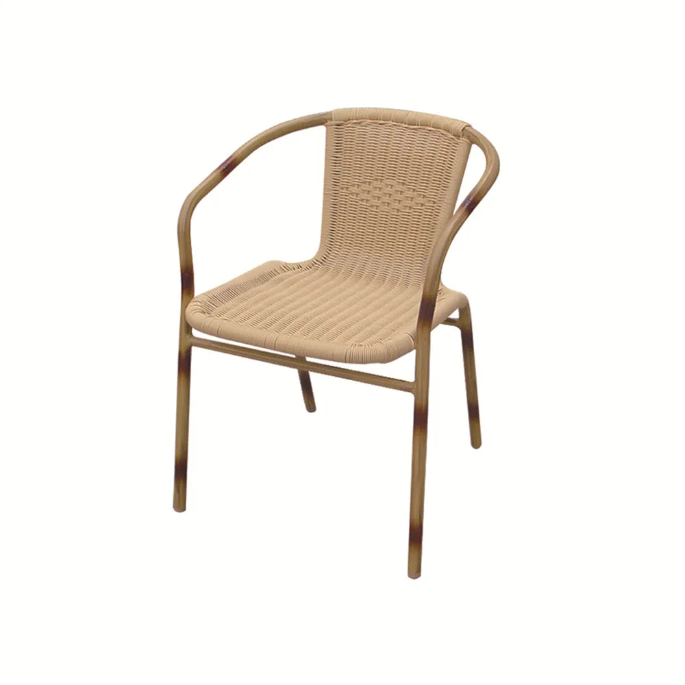 
Aluminium Rattan Modern Design For Cheap Metal Restaurant Furniture Chair 