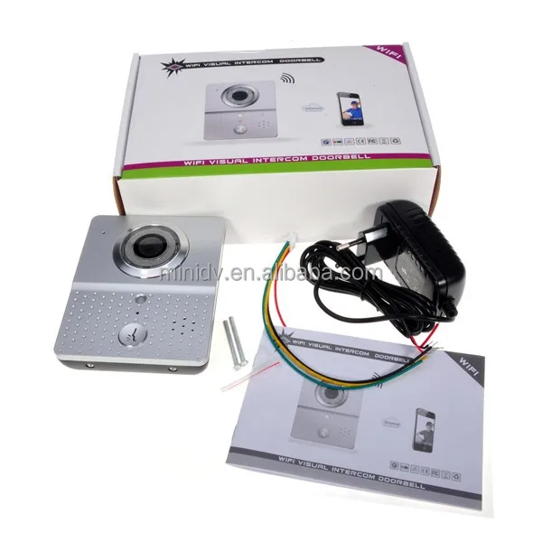 
NEW Wireless WiFi Video Door Phone Intercom IP Camera Kit with Wireless Indoor Sound Bell Support Android IOS Devices <span style=