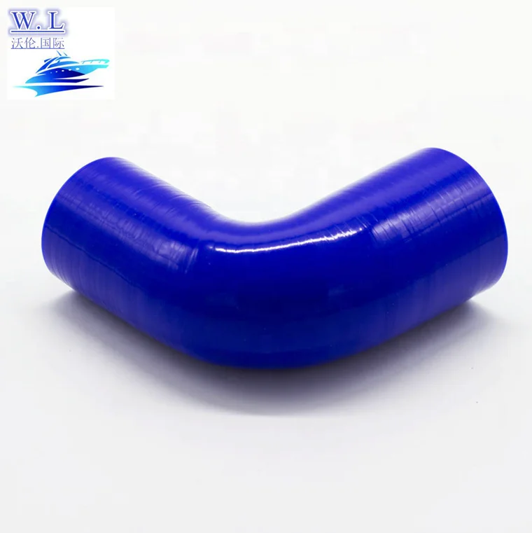 
2019 Great Price 90 degree rubber radiator hose 48mm to 51mm silicon car hose 5mm thick blue 4 ply silicone rubber joiner 