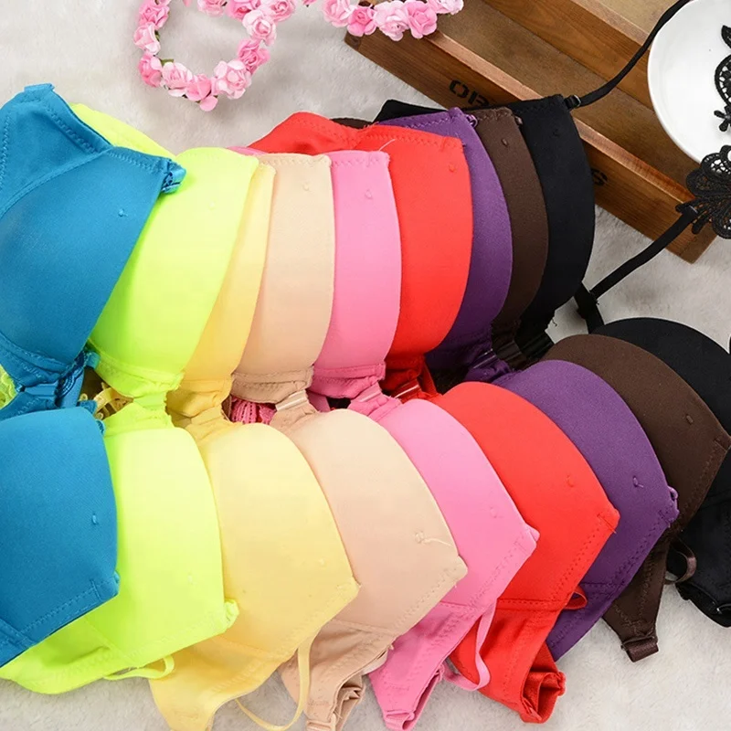 
High quality solid Color sexy lingerie bra and panty set 
