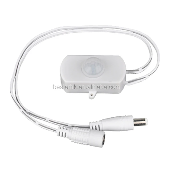 (BS010WL) Smart White housing and lens motion sensor 12 volt, motion sensor light control