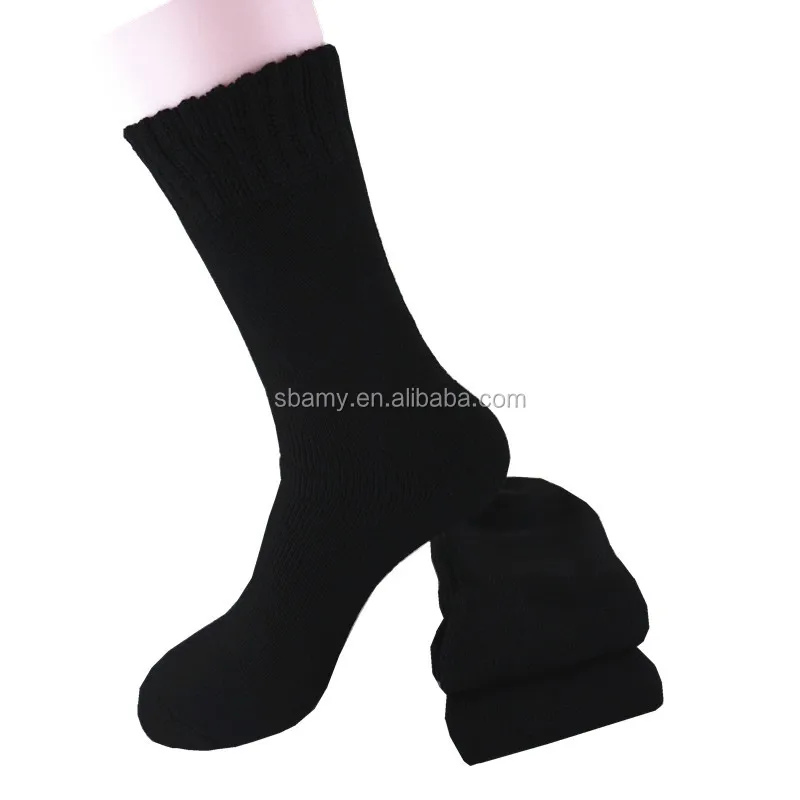 
sbamy brand high quality 100 bamboo socks for men winter boot bambu black 
