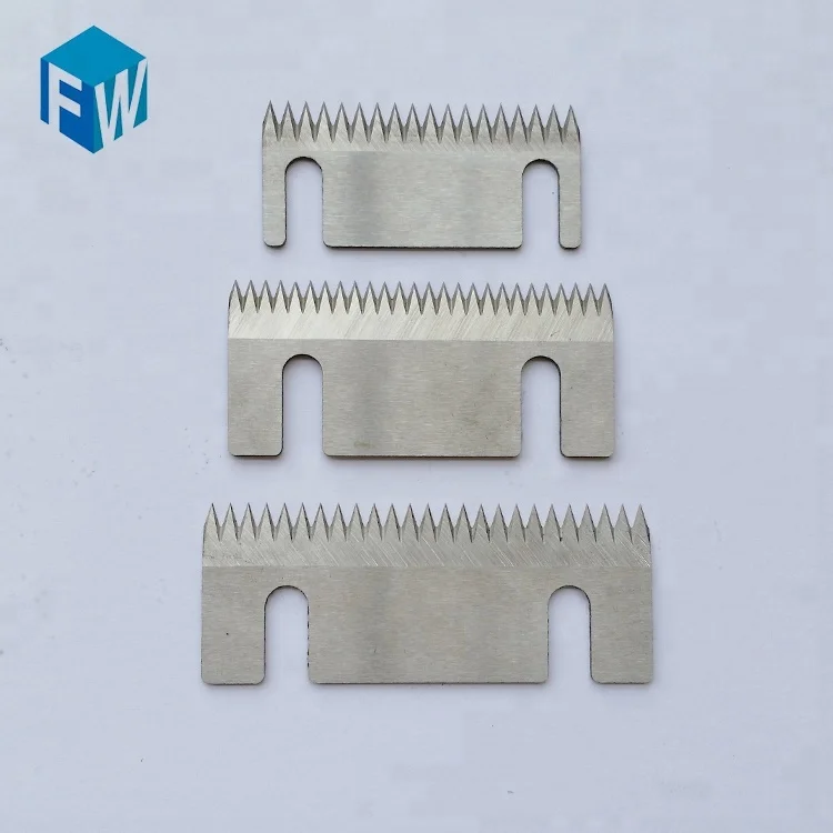 
Plastic film cutting serrated sealing blade tooth knife for packing machine 