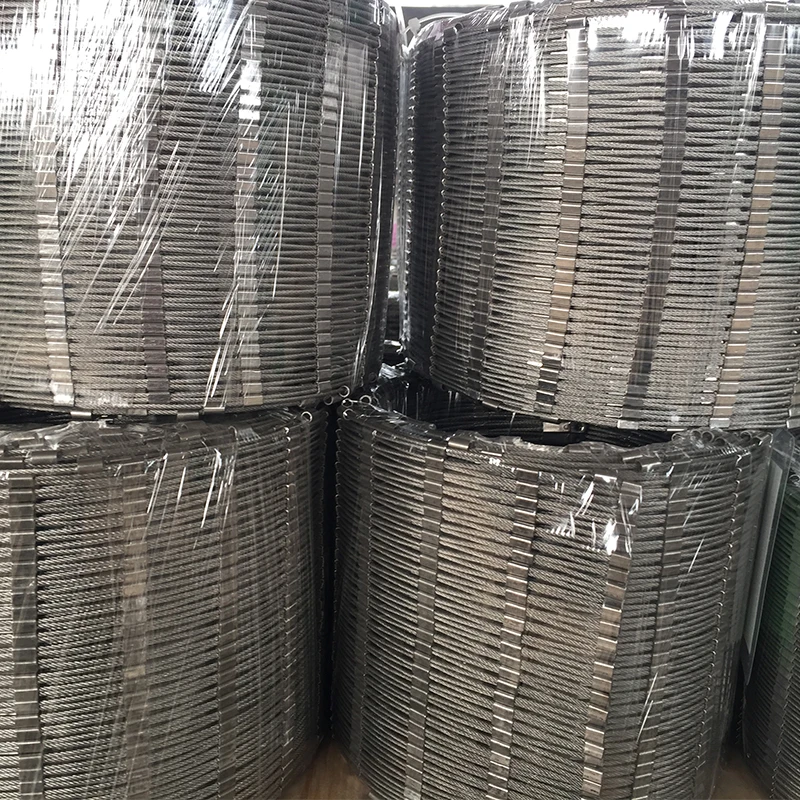 Stainless Steel Wire Rope Ferrule Mesh Netting For Balustrade