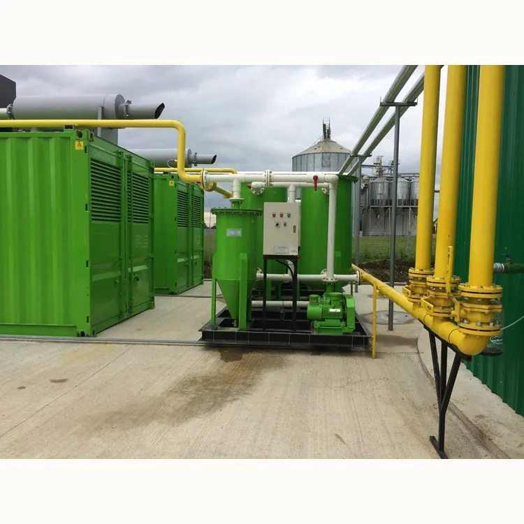 hight quality 250-300kw biogas generator set (150-200 cubic meters)biogas scrubber with Biogas desulfuration system