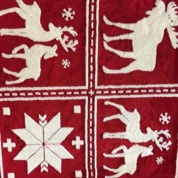 Bed Sheet Fabric 100% Cotton Pu Coating Polyester Cationic Jacquard Fleece Shu Velveteen Fabric