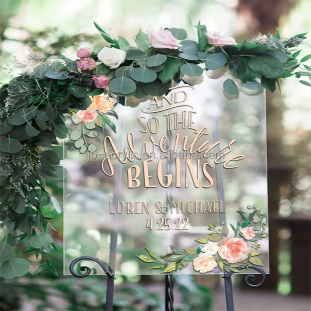 Custom Color Acrylic And Lucite Wedding Decor Ideas Acrylic Wedding Sign