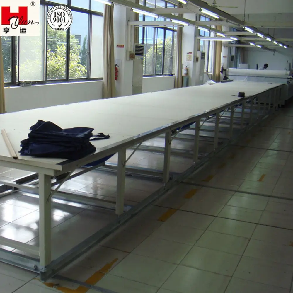 Custom made Industry Garment Double Layers Industrial Fabric Garment Cutting Table