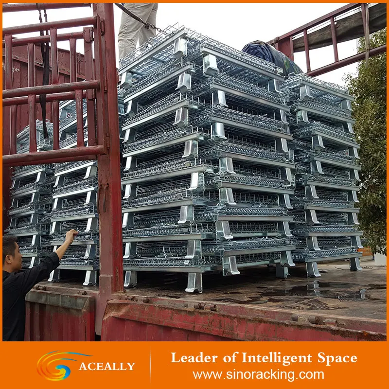 Aceally Стали складной хранения сетчатый каркас барды/поддон клетки