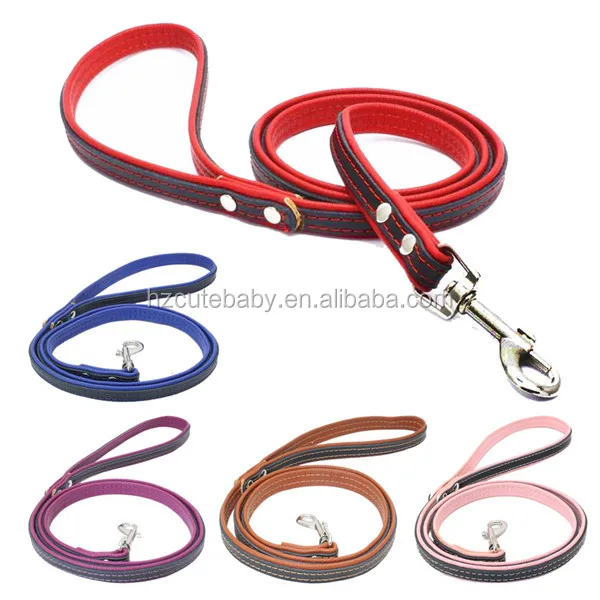 genuine leather dog collars leashes