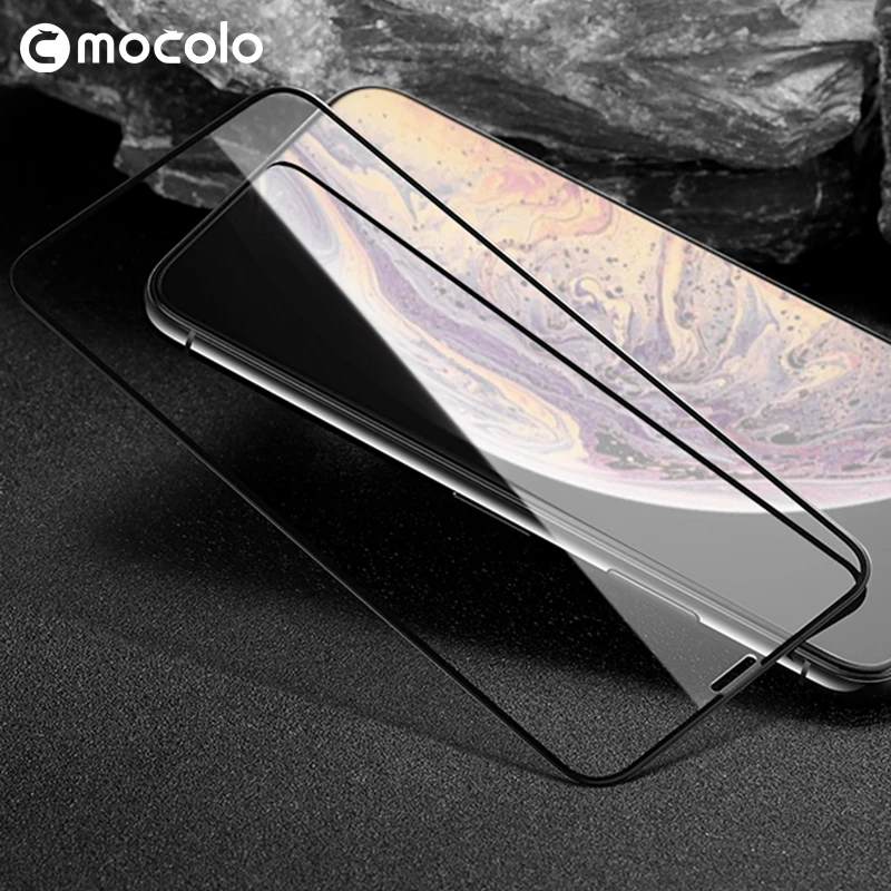 Mocolo Screen Protector Glass With Frame Tempered 3D Glass for iPhone Xs Xr Xs Max