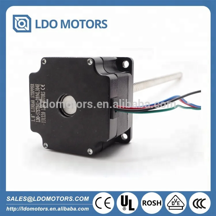 China Manufacture Tr8x8 300mm length Leadscrew Nema 23 hybrid Non-captive linear actuators Stepper motor for Robotic Machine