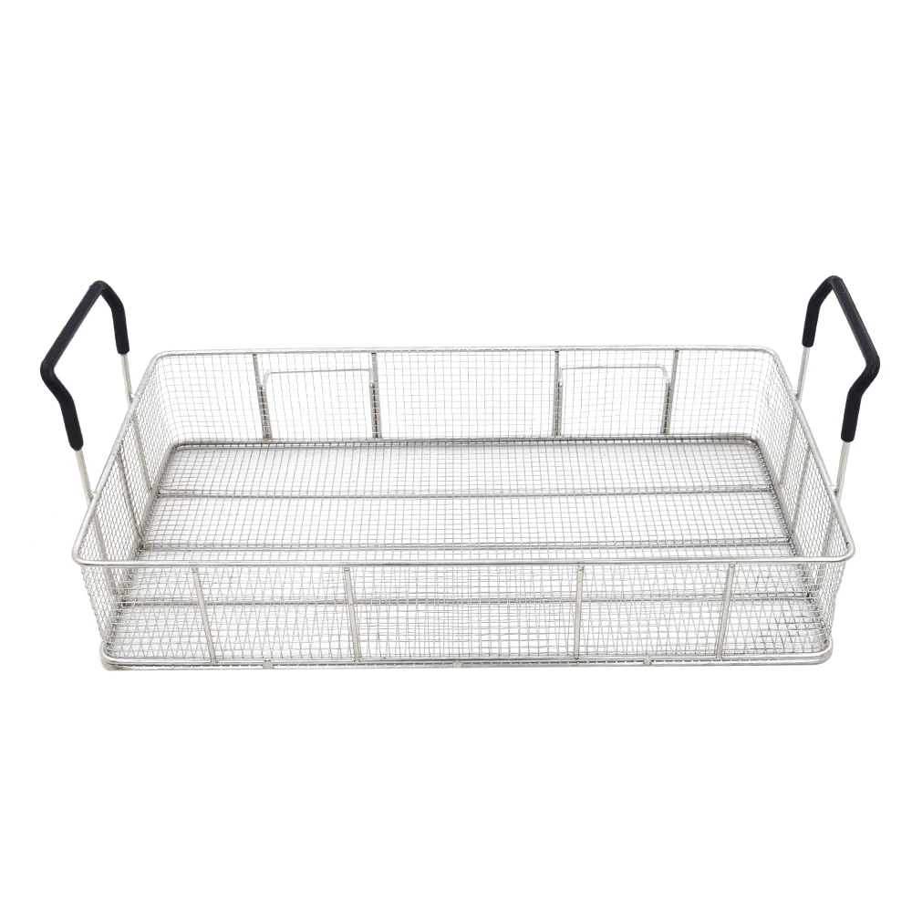 Commercial Rectangle Stainless Steel Wire Mesh Cooking Fry Basket