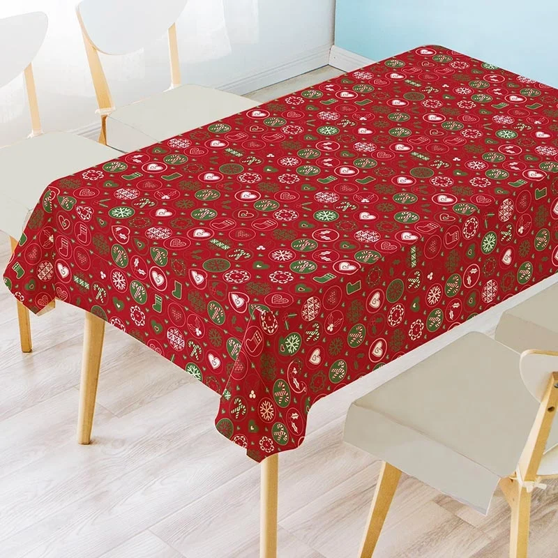 Christmas Embroidery Cheap Hotel Large Type Of Fabric For Tablecloth