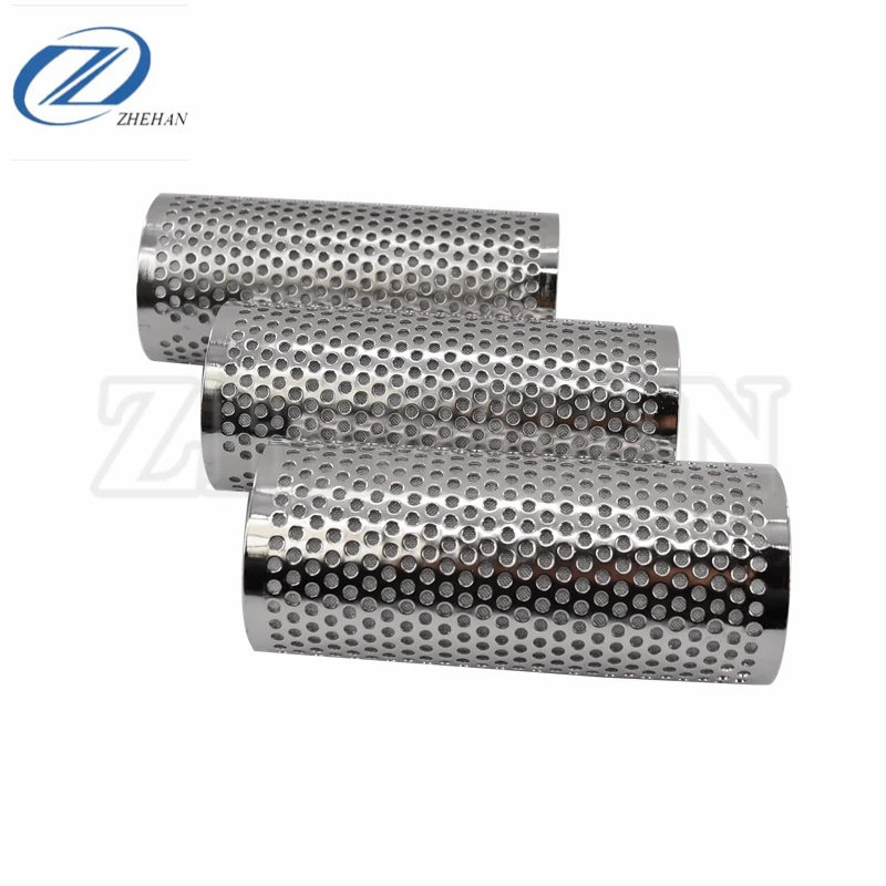 2mm, 3mm hole size stainless steel perforated cylinder filter for mechanical equipment protective cover
