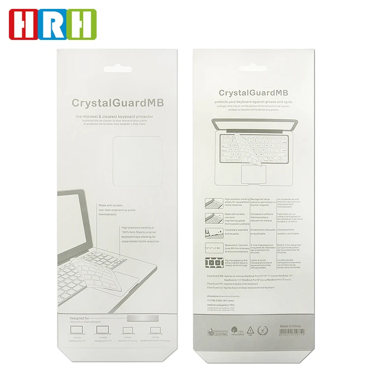 Accept Customized Logo Retail Packing for MacBook keyboard Anti-dust cover waterproof protector