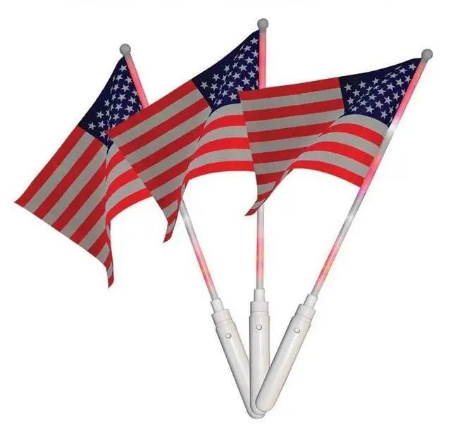 
Custom printed polyester mini hand held american USA flag for sale 