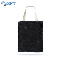 Sublimation Magic Cotton and Linen Bag Sequin Shopping Bag
