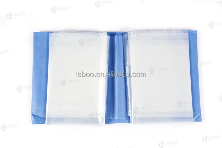 Leboo CE ISO одноразовая хирургическая драпировка с отверстием, хирургическая ангиографическая упаковка