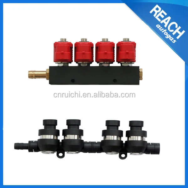 3/4/6/8 Gas Cylinder Fuel Injector Rail Kit 3cyl Rail for CNG LPG Auto General LPG Rail