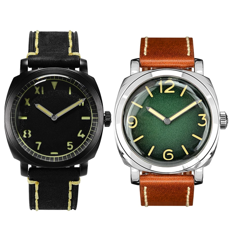 Large Black Stainless Steel 10atm Water Resistant Quartz Square Oem Design Watch