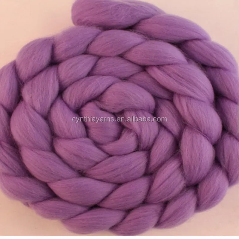 
2019 Mix Color Australia Merino 66s 70s 80s 100% Roving Arm Knitting Yarn Merino Wool Yarn 