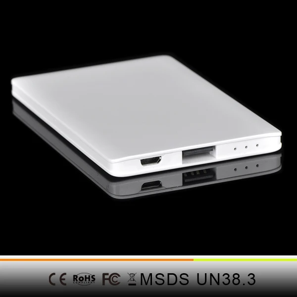 2 015 Новый банк расчетная мощность размер зарядное устройство 2500mAh кредитной карты для iPhone