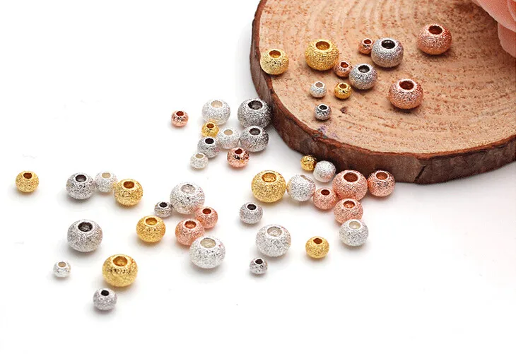 jewelry accessory 925 silver round bead ,fitting necklace and bracelet