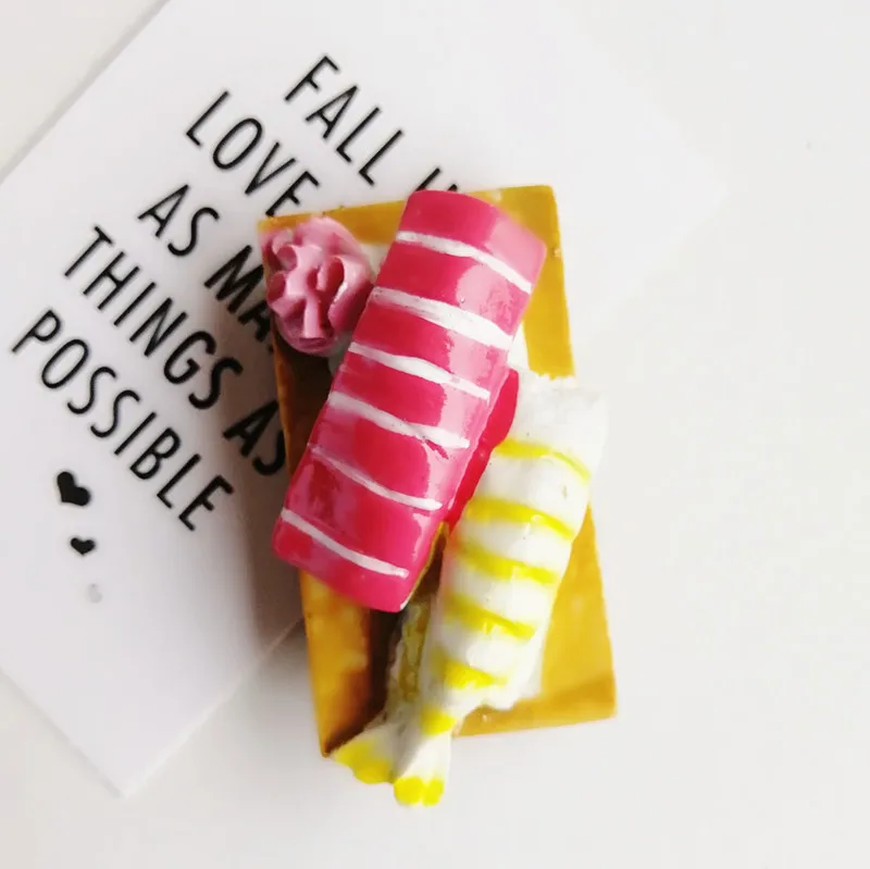 Japanese Sushi Thunder lanterns Creative Tourist Souvenirs Resin Fridge Magnet