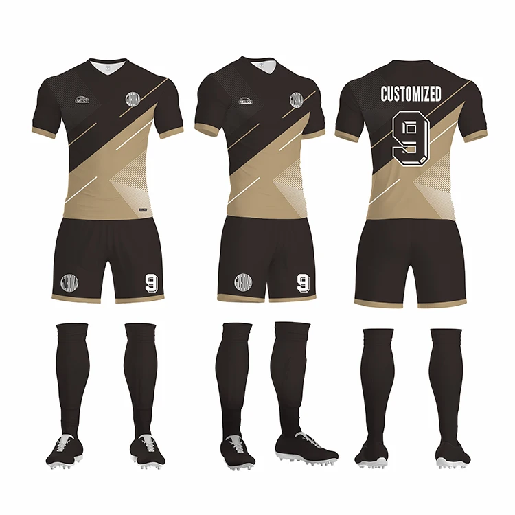 
Supply direct wholesale club football team training suit printing number DIY 