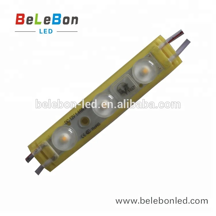 DC12V 3 светодиода 1 44 Вт 160 градусов Водонепроницаемая ip67 наружная линза для переднего магазина Витрины Магазина светодиодная модульная